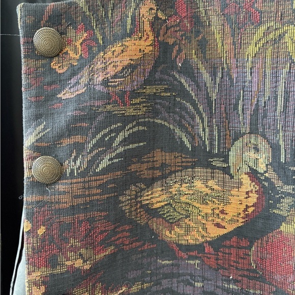 Lands End Vintage Brocade Duck Jacket - Picture 4 of 9